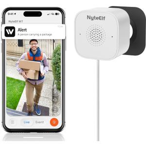 2K Window Cameras for Home Security- 2.4Ghz WiFi Window Camera,Color Night Vision,Human Detection,24/7 Recording, Easy & Quick InstallWhite (1-pack)