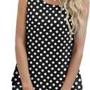 Jouica Women's Sleeveless Chiffon Tank Top Double Layers Casual Blouse Tunic (Black, XXL)