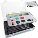 Wet Palette Wet Pallet for Miniatures- Stay Wet Palette for Acrylic Painting, Paint Brush Holder Organizer Wet pallete Storage containers (Upgraded Version)