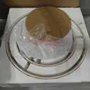 4 Light 18 Inch Semi Flush Mount Close to Ceiling Light Fixture,Cream Linen Fabric Shade Black Finish for Bedroom,Living Room,Dining Room Hallway (Black 2 Tier)