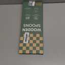 2Pcs Wooden Spoons for Cooking, Natural Premium Teak Wooden Spoon & Slotted Spoon, Good Grip Large Cooking Spoons Spatula, Heat Resistant Wooden Kitchen Cooking Utensils Set for Nonstick Cookware