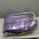 Goloni Ski Bag with Wheels,Padded Snowboard Bag for Air Travel,600D Waterproof Fabric,Foldable Snow Bag Fits 2 Pairs Skis (175cm, Purple)