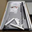  Computer Desk Study Writing Table, Adjustable feet, Modern Furniture for Home Office (Black, 39 inch)