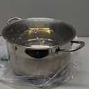 Kirecoo Stainless Steel Stock Pot - 12 Quart Heavy Duty Stock Cooking Pot with Visible Lid for Pasta, Soup, Spaghetti, Nonstick Thick Bottom Big Stockpot, Cookware for Canning, Boiling, Simmer