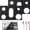 Stove Cover Gas Stove Top Burner Covers Protectors for Samsung Gas Range Stove Mat Protector Reusable,Oven Liners Mat,NonStick Washable Keep Stove Clean Stove Guard