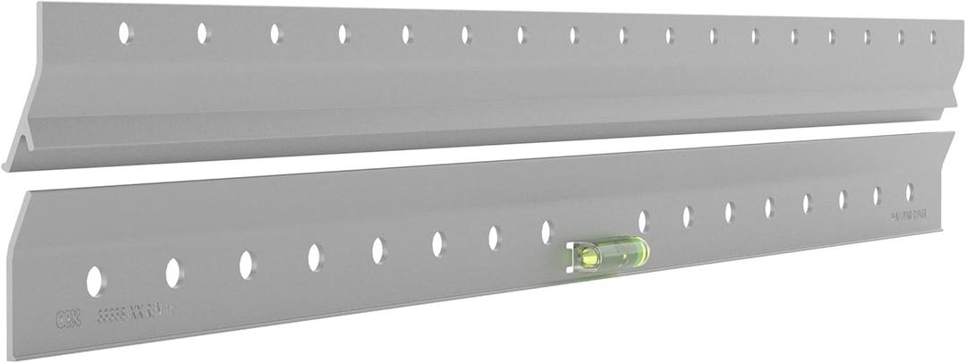 OOK 533212 French Cleat Mirror and Picture Hangers with Hardware, 200lb, Aluminum (13 Piece) (18" Length, 200lb)