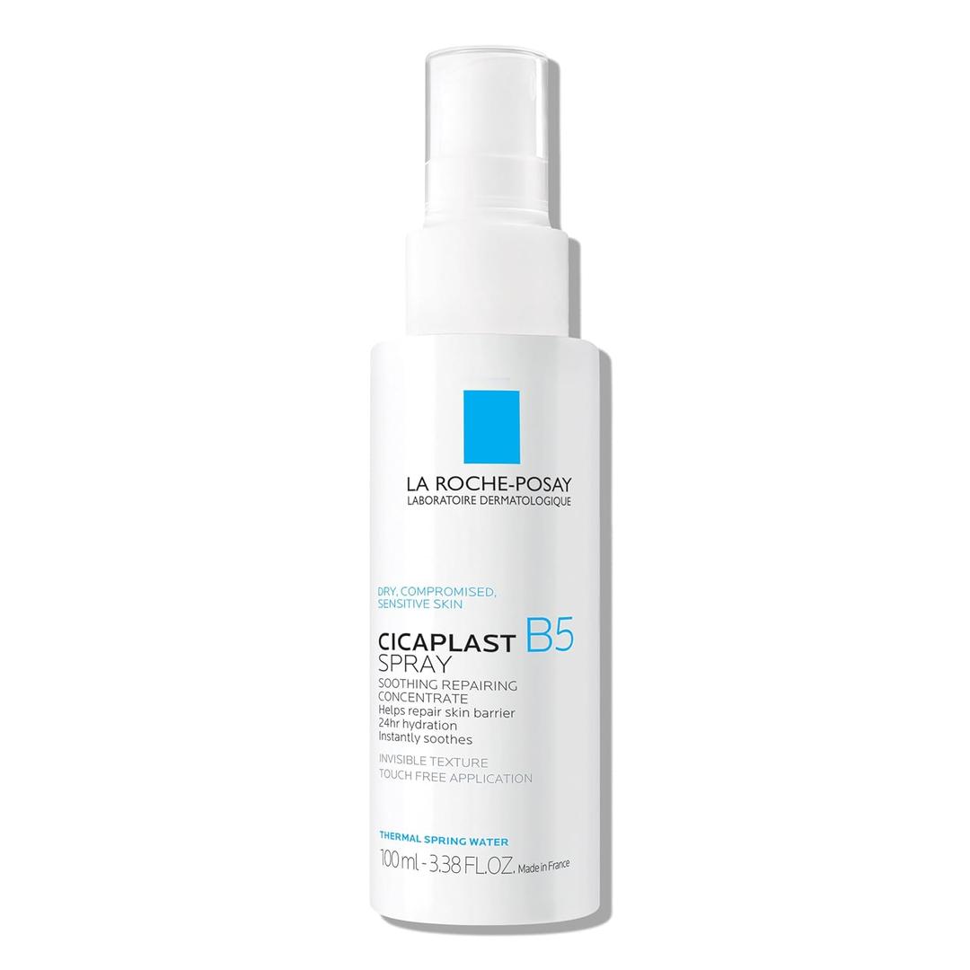La RochePosay Cicaplast B5 Spray With Vitamin B5 Panthenol & Madecassoside, Hydrating Face Mist For Skin Barrier Repair, Soothing TouchFree Face & Body Spray, Sensitive Skin & Dermatologist Tested