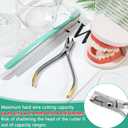 Stainless Steel Orthodontic Wire Cutter Pliers, Braces Removal Tool for Cutting Titanium Alloy Archwire, Tooth Pulling Kit