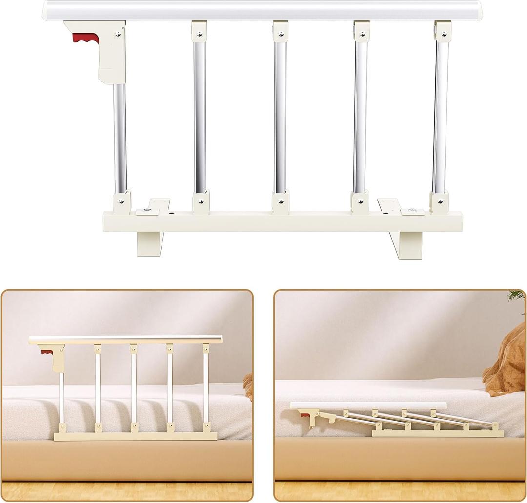 Bed Rails for Elderly Adults Safety, 29.5"16" Folding Bed Railings for Seniors Fit Full Twin King Queen Size, Home Medical Bed Assist Rail, Adult Bed Rails for Elderly Falling Out of Beds