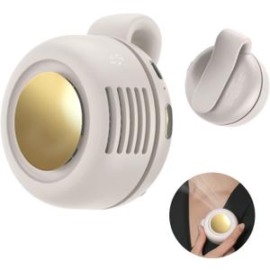 Mini Portable Fan -360° Rotatable Small Personal Fan that Blow Cold Air with Clip Fan 3 Speeds.Portable USB Rechargeable Small Cooling Fan.Battery Powered Fan for Outdoor and Indoor (White)