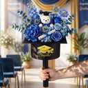 Tinlade Graduation Cap Flower Box with Handdle Empty Graduation Cap Flower Gift Container Class of 2026 Candy Bouquet Box for Grad Ceremony Party Favors Floral Centerpiece, Flowers Not Included
