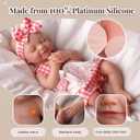 BABESIDE Silicone Baby Doll - 16" Sleeping Reborn Baby Dolls Silicone Full Body, Anatomically Correct Newborn Real Life Baby Doll with Feeding Kit & Gift Box for Kids Age 3+