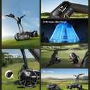 NAVEE Birdie 3 Electric Golf Cart, 295ft Remote Control, Smart Power Assist, 36 Hole Battery, 240W Dual Motor, All Terrain 4+1 Wheels, Foldable, Smart App, Adjustable Speed Electric Golf Push Cart