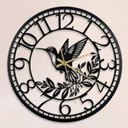 Big Wall Clock Living Room Decor Quiet No Ticking Kitchen Decoration Modern Wooden Black Clock Wall Decor Black standard 15.7in