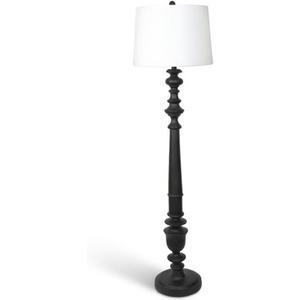 Decor Therapy Benjamin Traditional Floor Lamp, Satin Black