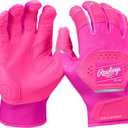 Rawlings | Youth Workhorse Baseball Batting Gloves | Electric Unicorn Pink | Small