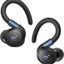 Soundcore Sport X20 by Anker, True-Wireless Workout Earbuds, Rotatable and Extendable Ear Hooks, Noise Cancelling, Deep Bass, IP68 Waterproof, Sweatproof, Dustproof, 48H Play, Sport Earbuds for Gym (Black)