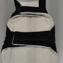 Malier Dog Winter Coat, Windproof Dog Cold Weather Coats with Real Pocket, Winter Extra Warm Pet Coat Fleece Jacket Reflective Clothes for Small Medium Large Dogs and Puppy (Black, Medium)