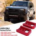 Tow Hooks for Tacoma 2024-2026/4Runner 2025, Car Tow Hooks Compatible with Toyota Tacoma/4Runner/Land Cruiser 250 Accessories | Heavy-Duty Steel, No Drilling Required