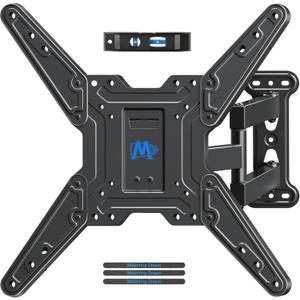 Mounting Dream TV Wall Mount Bracket for Most of 26-55 Inch LED, LCD, OLED and Plasma Flat Screen TV with Full Motion Swivel Articulating Arm up to VESA 400x400mm and 60 lbs, MD2393-MX