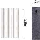 Gooselog Granny Square Blocking Boards for Crochet Projects with 20 Pegs,13"Crochet Blocking Board,Plastic Waterproof Crochet Peg Blocking Board (white)