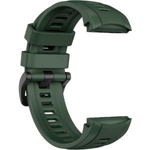 ISABAKE for Garmin Approach S70 47mm Watch Band, 22mm Soft Silicone Replacement Bands Wristbands Accessory Straps for Men Women Compatible with Garmin Approach S70 47mm (Dark Green)
