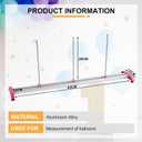 Balloon Sizer Ruler Metal Balloon Measurement Tool Adjustable Balloon Ruler 0-12 inch for Balloon Decorations Arches (Solid)