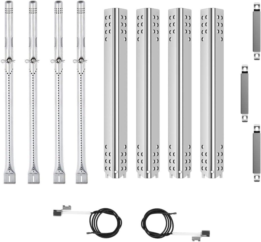 Safbbcue Replacement Parts Kit for Charbroil Advantage 463343819 463344116 463343819 466344116 Performance 463280419 Heat Plates G359-0003-W1 Burner Tube G466-2500-W1