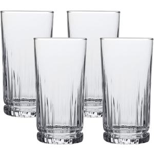 Anchor Hocking Aniston Drinking Glasses (4-Pieces, 15-ounce, dishwasher safe)
