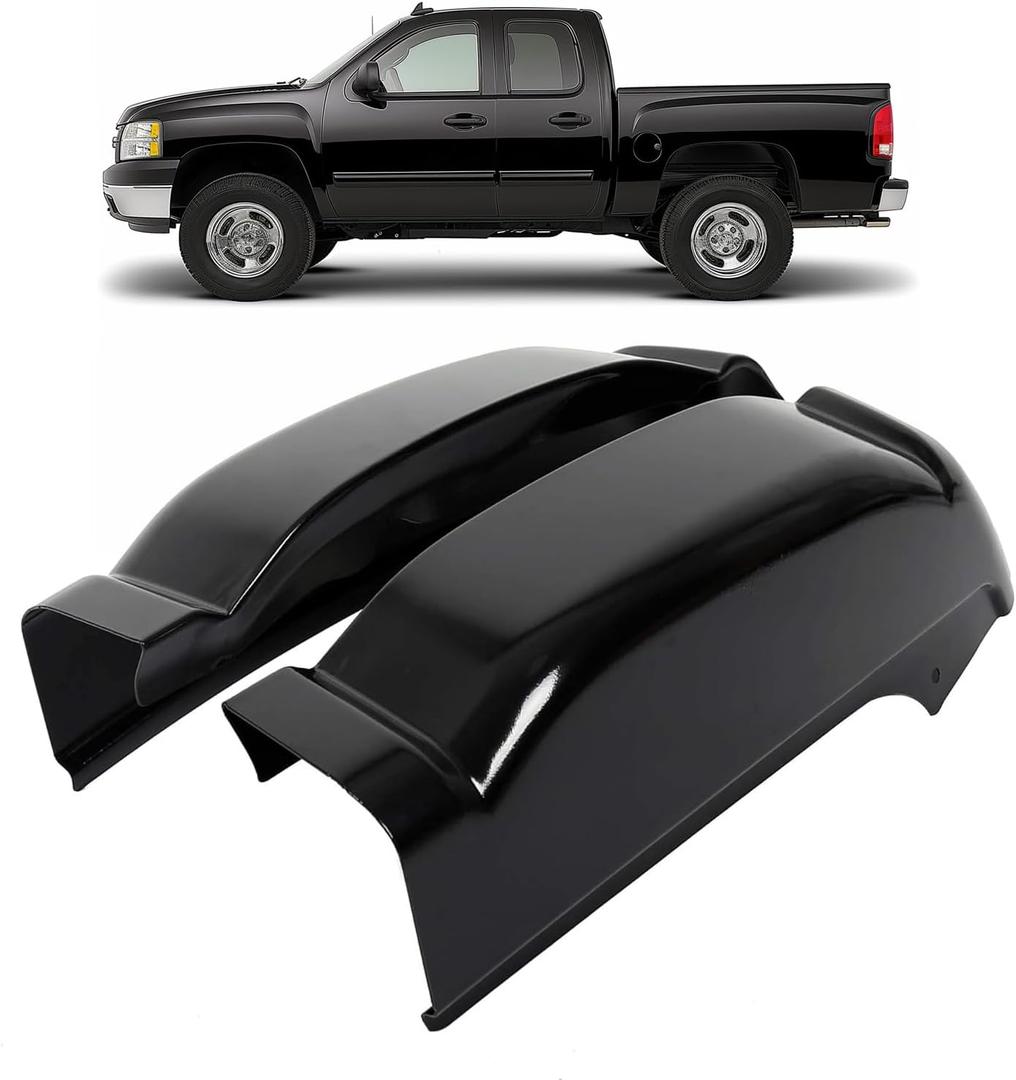 ECOTRIC Cab Corners Compatible with 1999-2007 Chevy Chevrolet Silverado Sierra 4 Door Extended Cab Trucks Replace for 0856-115 0856-116 Pair