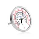 Water Temperature Gauge, 3" Dial Fully StainlessSteel Water Temp Gauge, Water Thermometer with 2-1/2" Stainless Steel Stem, -40 to 160F, 1/2" NPT Back Mount