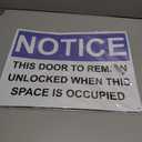 OSHA NOTICE THIS DOOR TO REMAIN UNLOCKED Sign Style 2920 Caution Metal Tin Sign 12x16 Inch for Safety