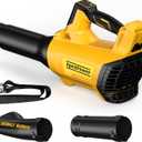 Cordless Leaf Blower for DEWALT 20V Max Battery, 650CFM/160MPH 26000RPM Brushless Leaf Blower Cordless w/Turbo & 4 Speed Modes, Lock-On Switch, Electric Leaf Blowers for Lawn Care, Blowing Wet Leaves