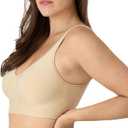 Bali Womens Comfort Revolution Wireless Bra, Seamless 2-ply Cups, Comfortflex Fit Bras, Nude, Medium US