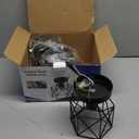 jose2015 Rustic Farmhouse Flush Mount Ceiling Light Fixture,Industrial Black Light Fixture for Entryway Hallway Bedroom Kitchen Stairway Porch with E26 Socket UL Listed-3 Pack.