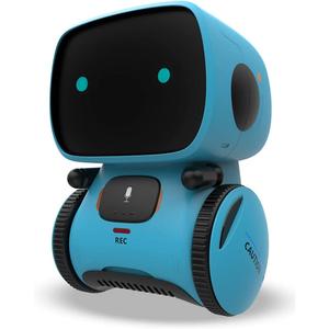 KaeKid Robots for Kids, Interactive Smart Robotic with Touch Sensor, Voice Control, Speech Recognition, Singing, Dancing, Repeating and Recording, Robot Toy for 3 4 5 6 7 8 Year Old Boys Girls (Blue)