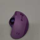 seenda Wireless Trackball Mouse, Ergonomic Bluetooth Rollerball Mouse Rechargeable, 3 Device Connection Optical Mice Adjustable DPI Thumb Control Mice Compatible for PC/Laptop/Windows/Mac - Purple