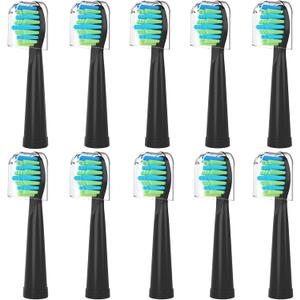 Toothbrush Replacement Heads for Fairywill,Replacement Brush Heads for Fairy Will, Electric Toothbrush Head for FW-507/508/551/515/917/959,FW-D1/D3/D7/D8, 10 Pack