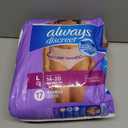Always Discreet Adult Incontinence & Postpartum Underwear for Women, Maximum, Large, 17 Count