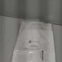 Qutuus White Paper Gift Bags with Handles Bulk 25 pcs 8x4.5x10 Medium White Paper Bags for Gifts, Valentines, Shopping, Retail