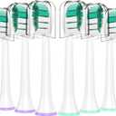 Toothbrush Heads for Philips Sonicare Replacement Heads C2 C1 C3 4100 5100 6100 3100 2100 1100, for Philips Sonic Care Click-on Electric Tooth Brush Handles,6 Pcs