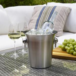 Houdini Champagne Bucket, 8.5 x 8 inches, Stainless Steel