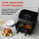 Instant Pot VersaZone 9QT Air Fryer,8-in-1 Functions with EvenCrisp Technology, Crisps,Broils, Bakes,Roasts, Dehydrates,Reheats at Same or Different Temperature, from the Makers of Instant Pot, Black, 9 quarts