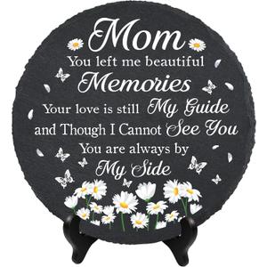 Memorial Gifts for Loss of Mom, Sympathy Gifts for Loss of Mother, Memorial Garden Stones for Mom, Garden Stone Memory Mother on Christmas