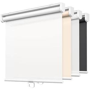 LazBlinds No Tools No Drill Cordless Roller Shades, Light Filtering Roller Blinds for Windows, Thermal Insulated UV Protection Roll Up Window Blinds and Shases, 24'' W x 72'' H, White