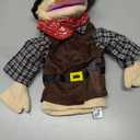 Role Play Hand Puppets Hand Plush Chef Doctor Fireman Pirate Detective Athlete Nurse Worker Hand Puppet Toys Puppets for Kids Storytelling Imaginative Pretend Play Teaching Preschool(Cowboy)