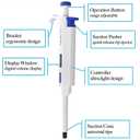 High-Precision Adjustable Single Channel Pipettor 100-1000ul for Laboratory