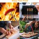 10 Pcs Marshmallow Roasting Sticks for Fire Pit Long 32Inch, Smores Sticks Skewers, Smores Kit for Fire Pit, Premium Telescoping Hot Dog Roasting Sticks for Campfire Accessories Outside Camping VOPTON