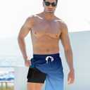 Goodstoworld Mens Swim Trunks with Compression Liner 9'' Inseam Quick Dry Swimsuit Shorts M-3XL (XL)