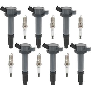 6 ignition coils for 6 Compatible with for ford for Mercury for Lincoln for mazda Fusion Zephyr Tribute Milan 3.0L V6 UF-486 DG514 UF486